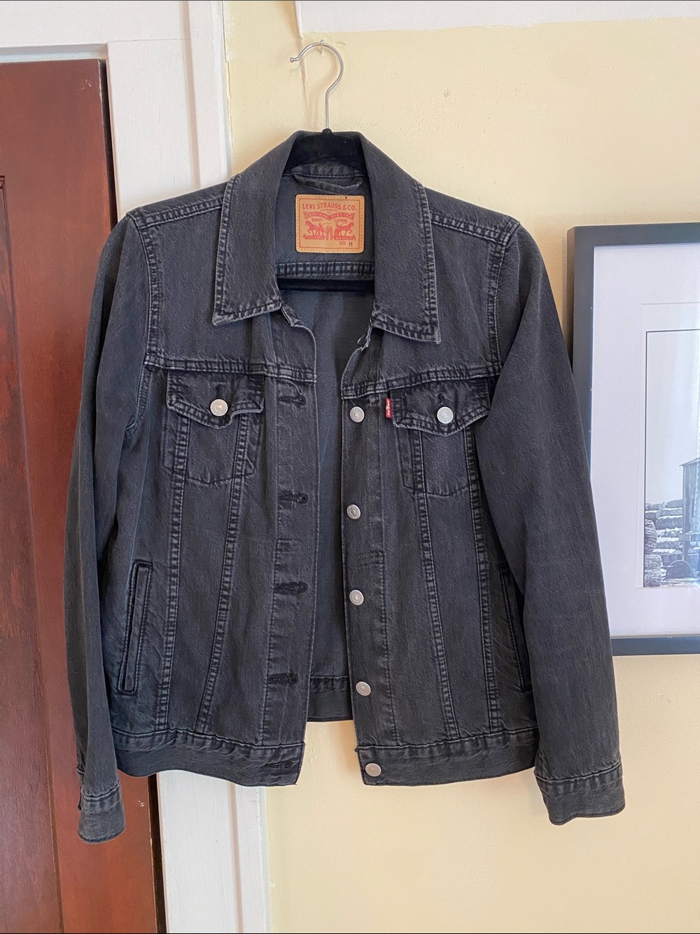 Levi's Charcoal Black Denim Jacket